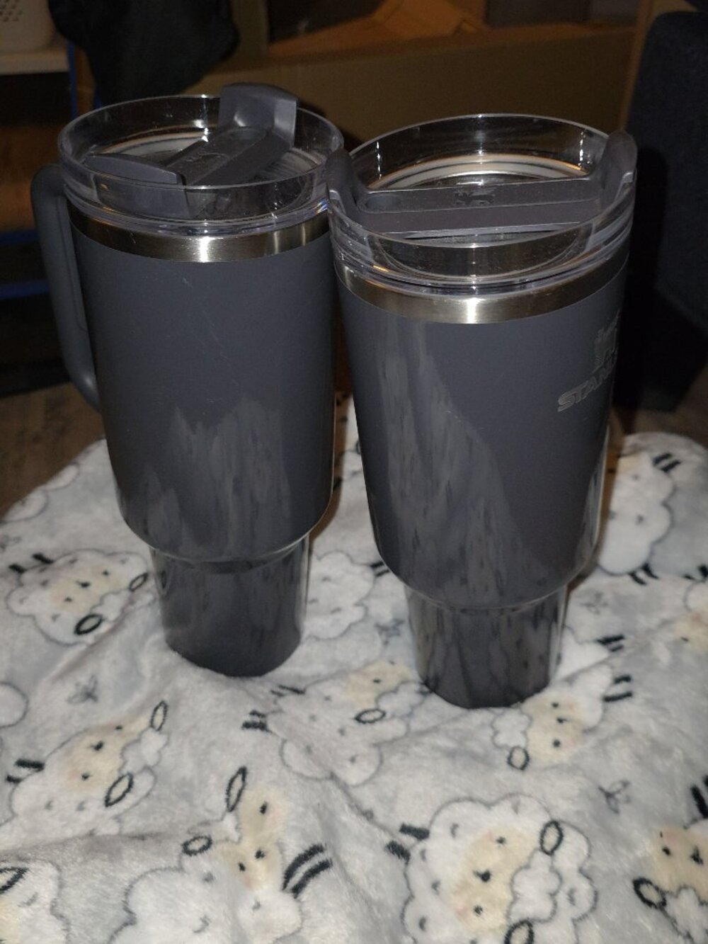 Stanley 40oz Stainless Steel H2.0 FlowState Quencher Tumbler Crystal Clear Night